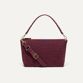 PLP | The Daily Crossbody Bag in ReVelvet™ Syrah shown from the front.