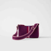 EXT | The Casual Crossbody in ReVelvet Orchid, shown from the front.
