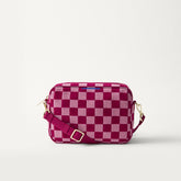 EXT | The Crossbody Camera Bag in ReVelvet™ Orchid, shown from the front.