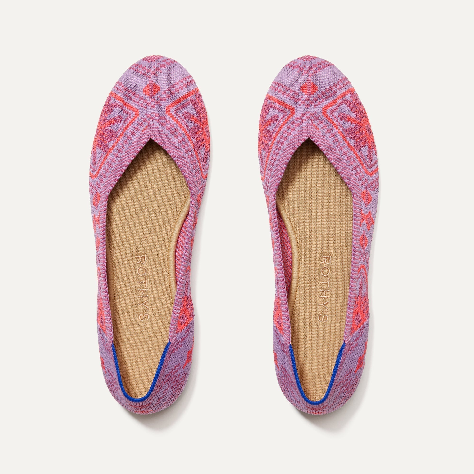 The Flat in Rose Boho shown from the top. 