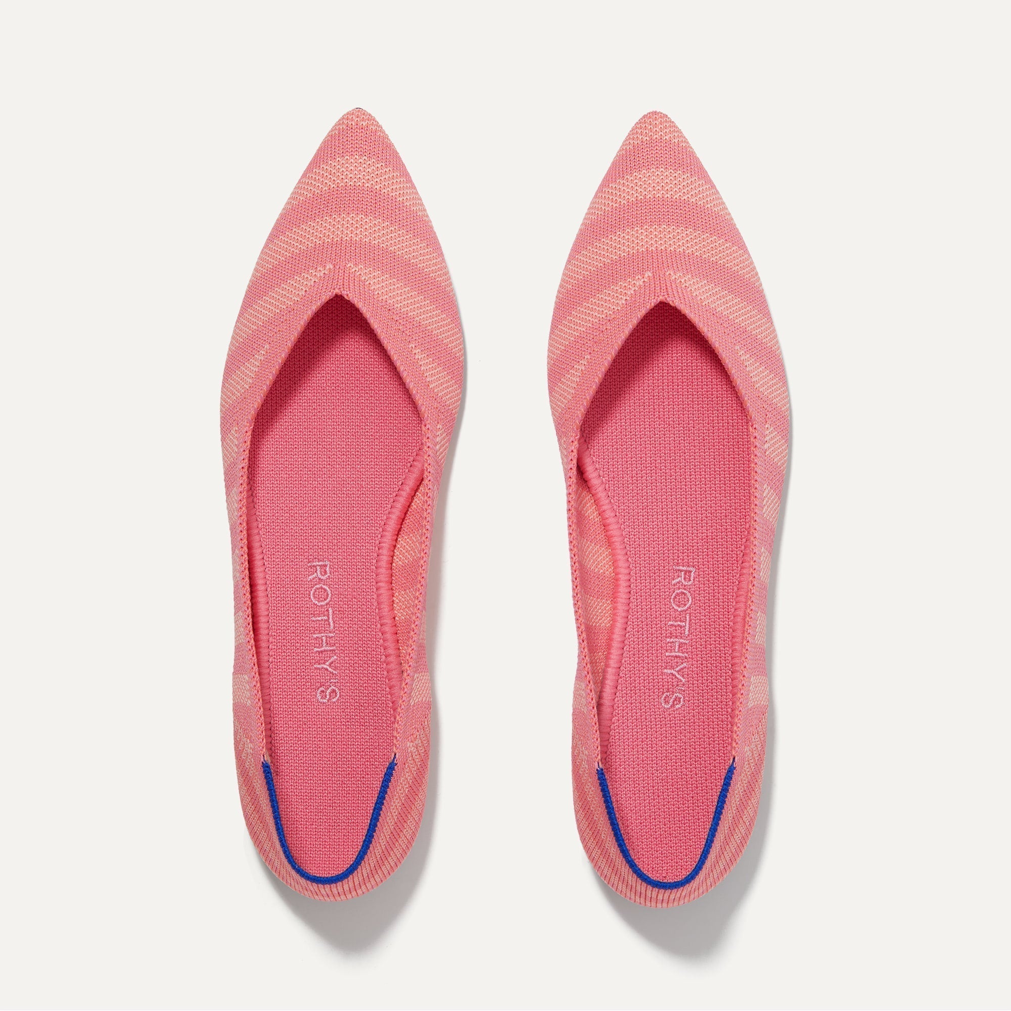 The Point in Macaron Stripe shown from the top. 