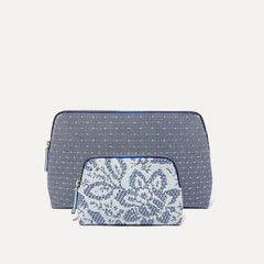 PLP |The Vanity Set in Rain Drop & Jardin Blue.