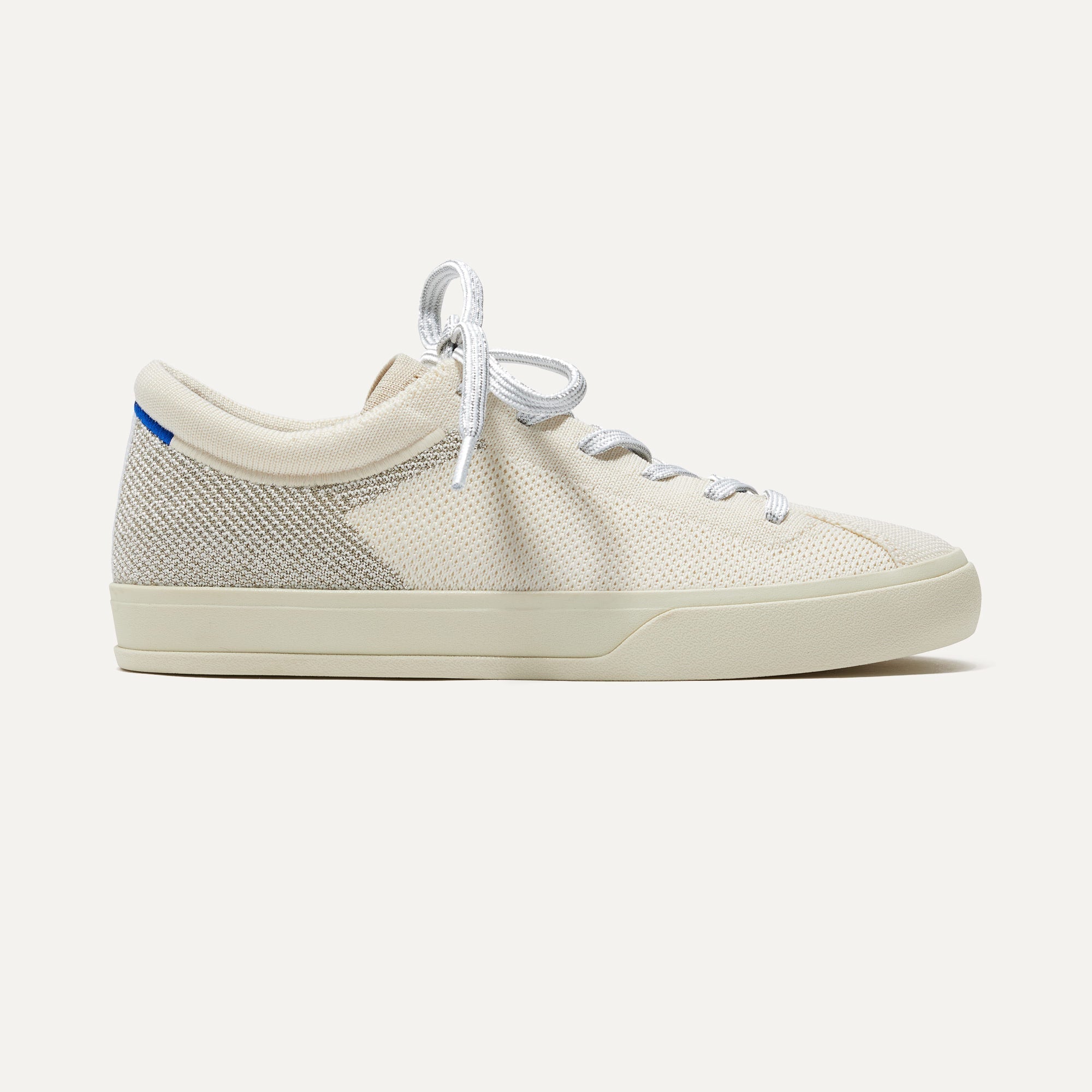 The Lace Up Sneaker in Diamond Twill shown from the side.