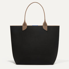 PLP |The Lightweight Tote in Black Portobello shown from the front.
