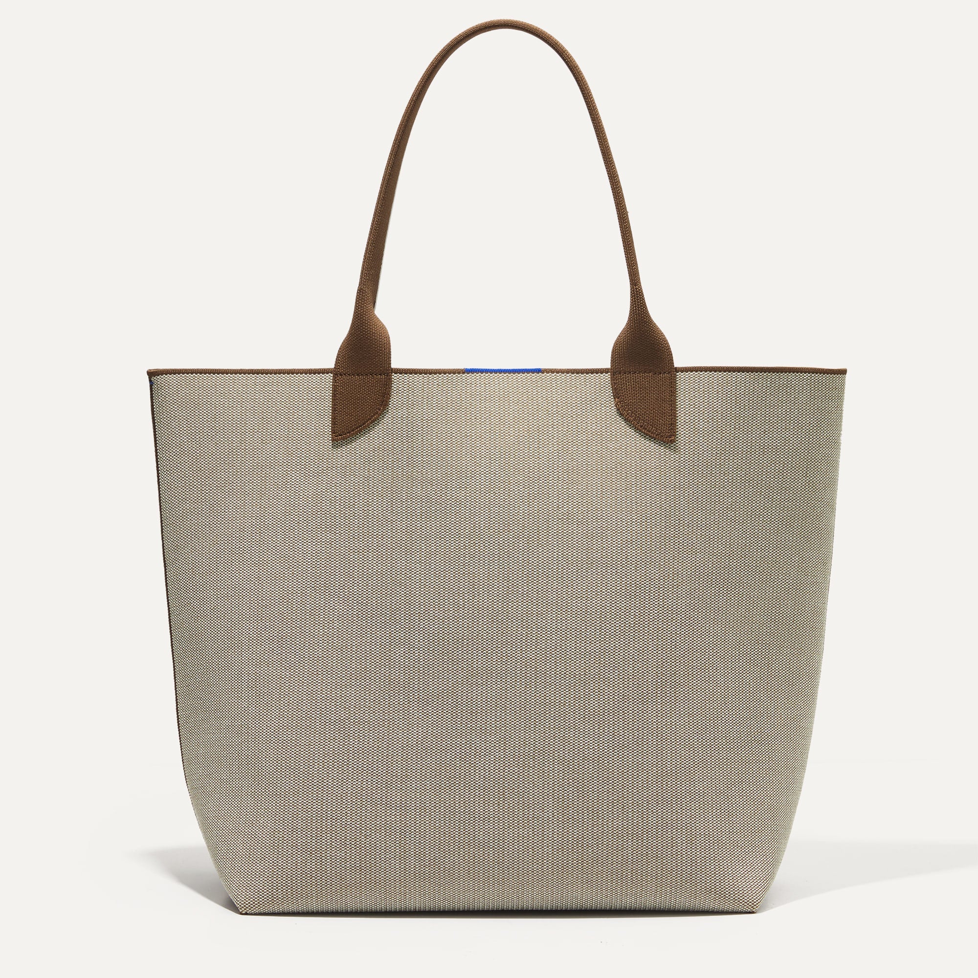 PLP |The Lightweight Tote in Coffee Brown shown from the front.