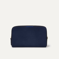 PLP |The Universal Pouch in Sapphire and Onyx shown from the front.