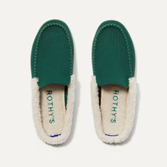 The Scuff Slipper in Holly shown from the top.