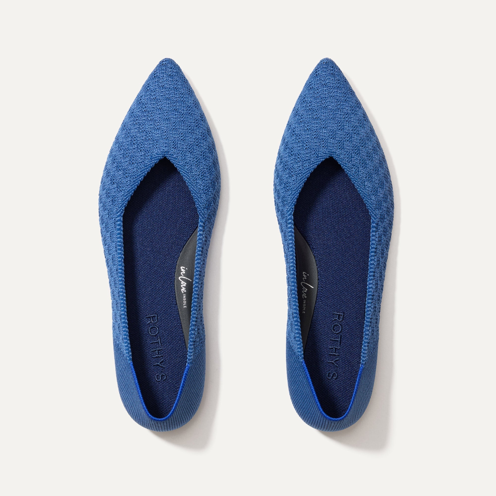 The Point II in Blueberry Basketweave shown from the top.