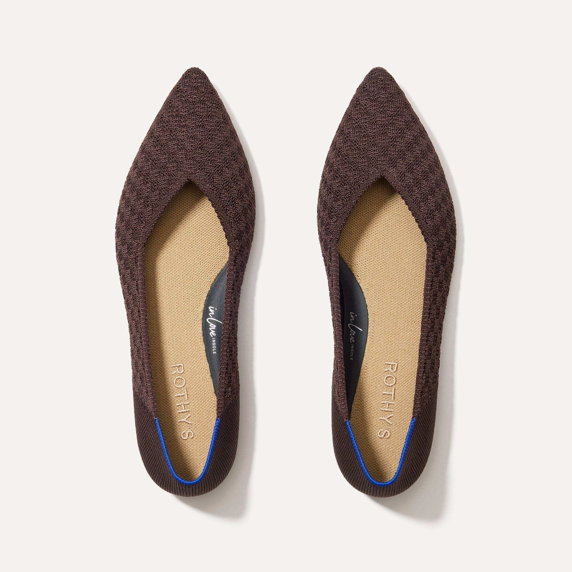 The Point II in Chocolate Basketweave shown from the top.
