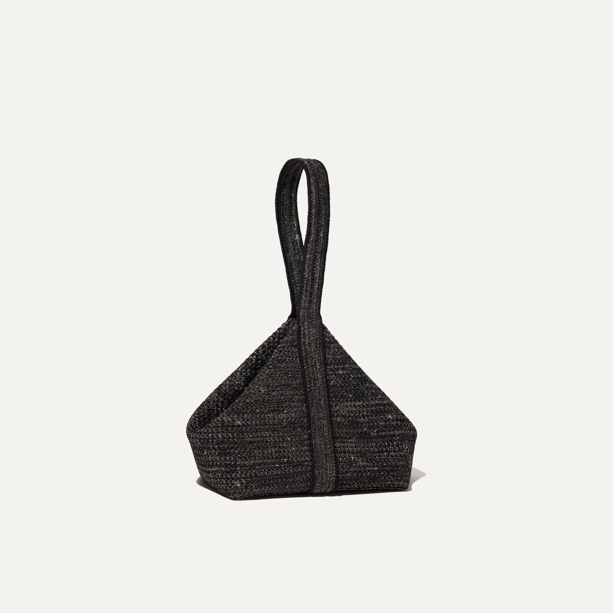 PLP |The Party Pouch in Onyx Sparkle shown from the front.