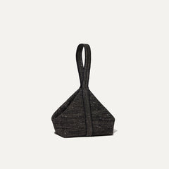 PLP |The Party Pouch in Onyx Sparkle shown from the front.