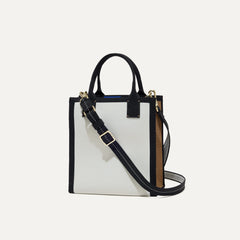 PLP |The Petite Classic Tote in Grand Piano shown from the front.