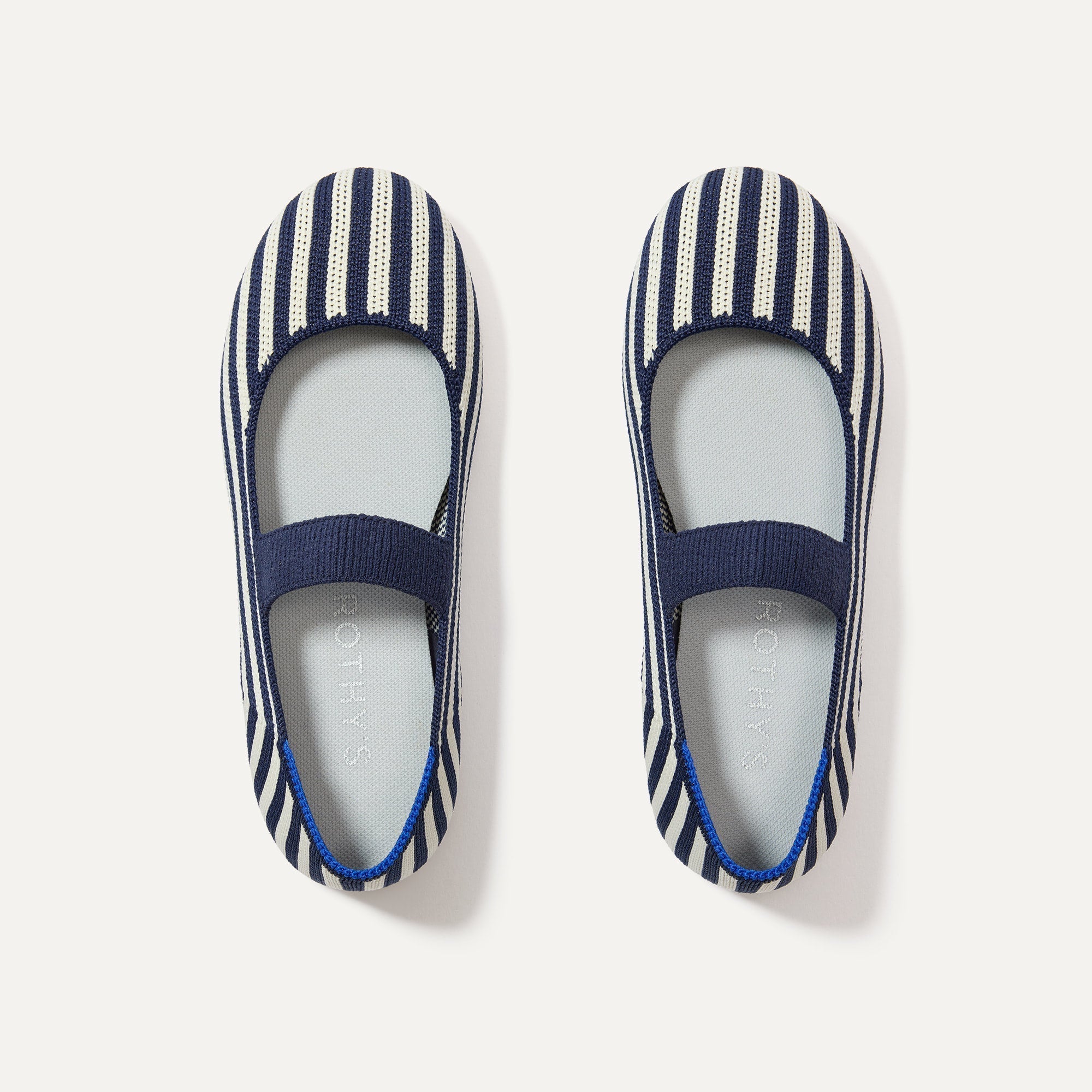 The Kids Mary Jane in Sailor Stripe shown from the top.