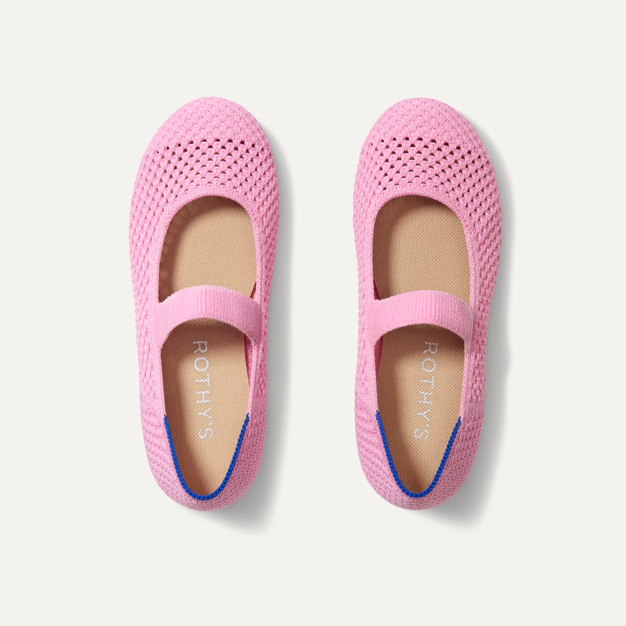 The Kids Mary Jane in Tutu Open-Knit shown from the top.