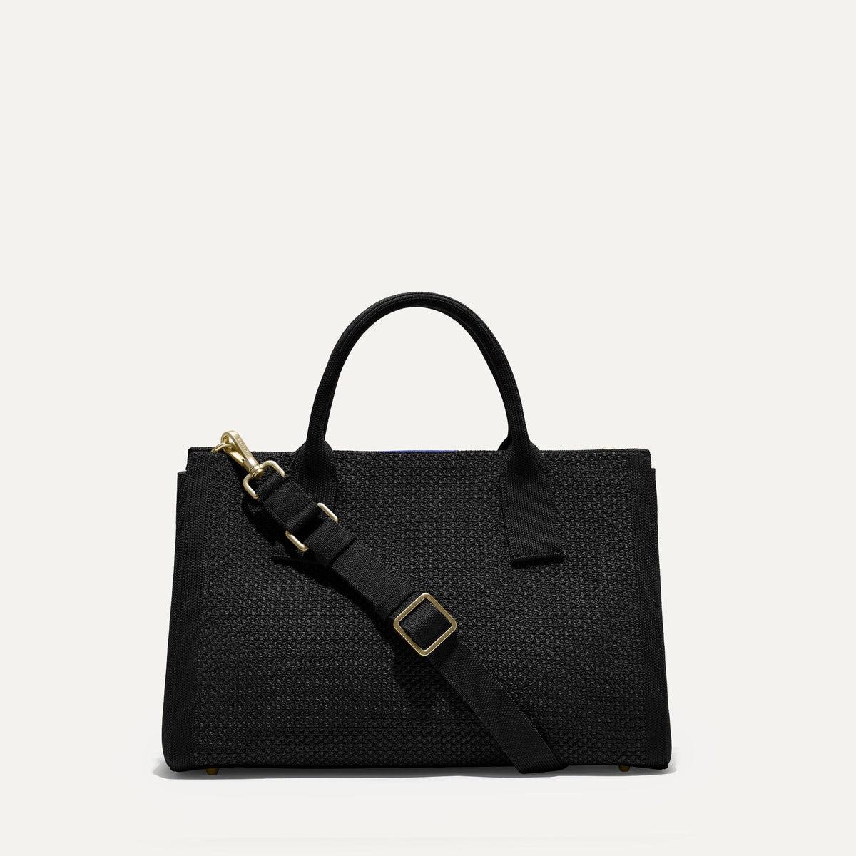 PLP |The Classic Handbag in Black shown from the front. 