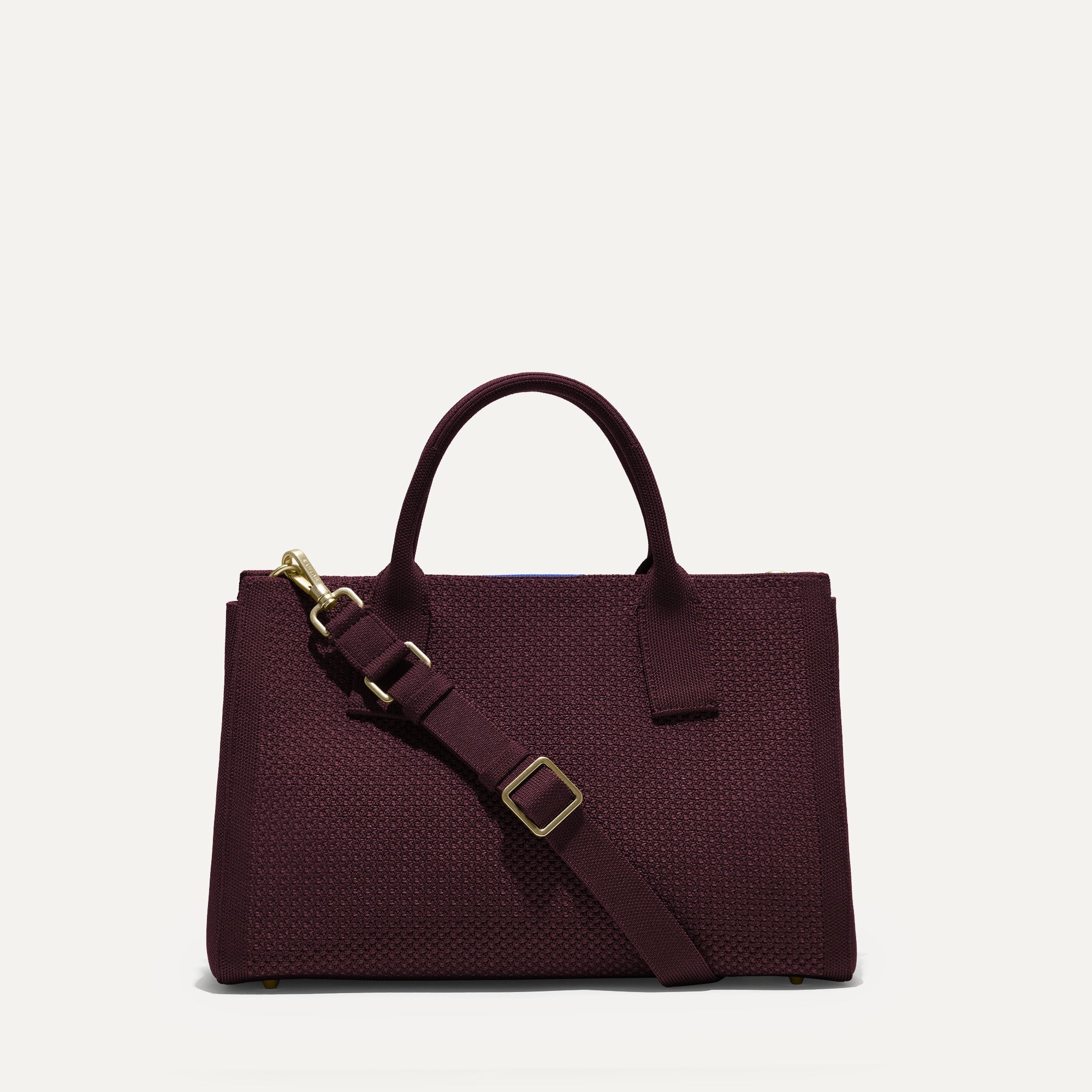 PLP |The Classic Handbag in Grenache shown from the front. 