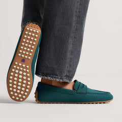 hover | Model wearing The Daily Driver in Deepwater. 