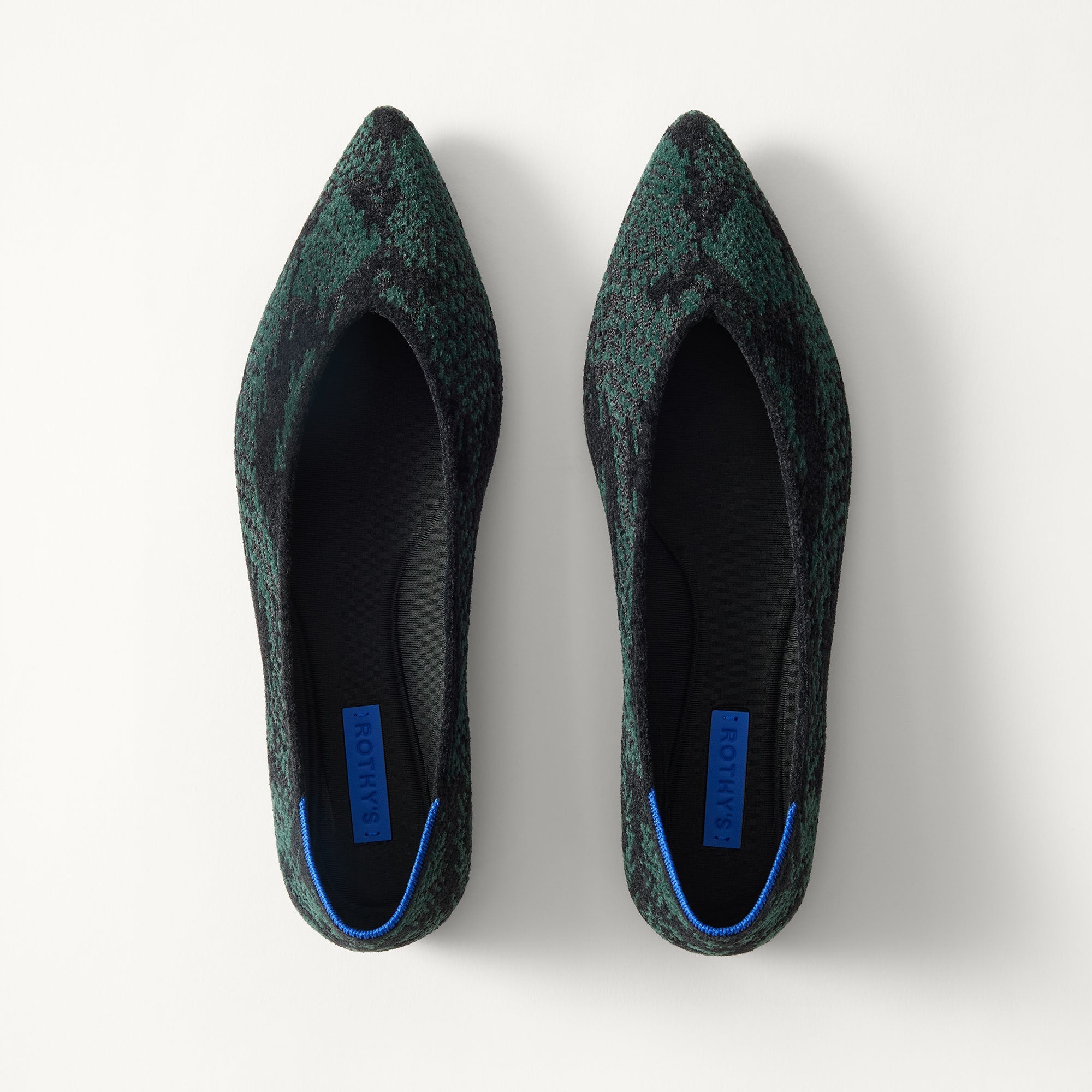 PDP | The Point III in ReVelvet Evergreen Python shown from the top.