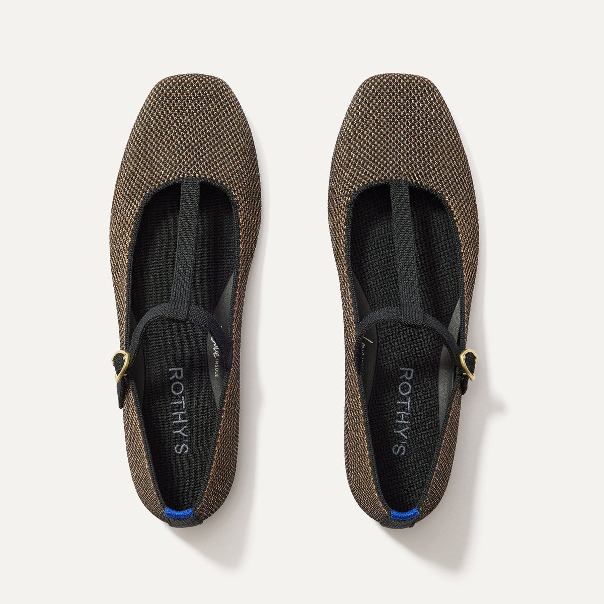 The T-Strap Mary Jane in Bronzite shown from the top.