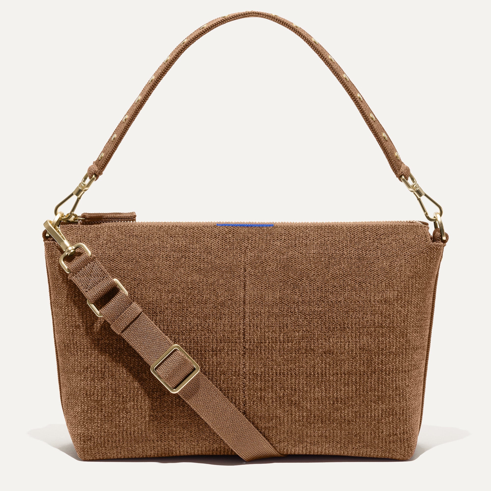 PDP | The Daily Crossbody in Revelvet™ Cinnamon shown from the front.