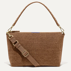 PDP | The Daily Crossbody in Revelvet™ Cinnamon shown from the front.