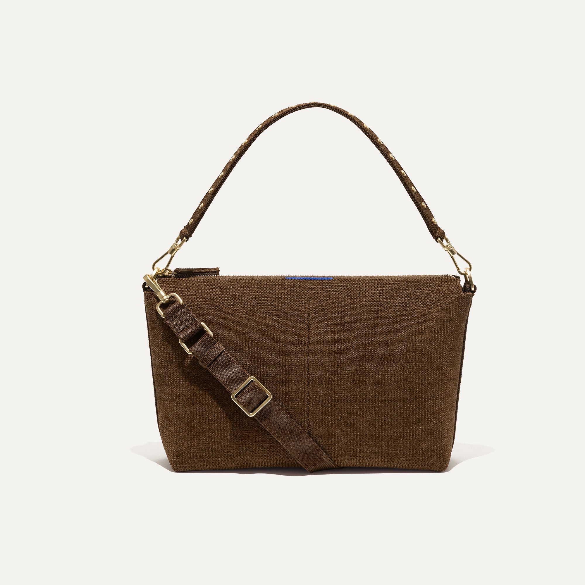 PLP | The Daily Crossbody in Revelvet™ Cinnamon shown from the front.