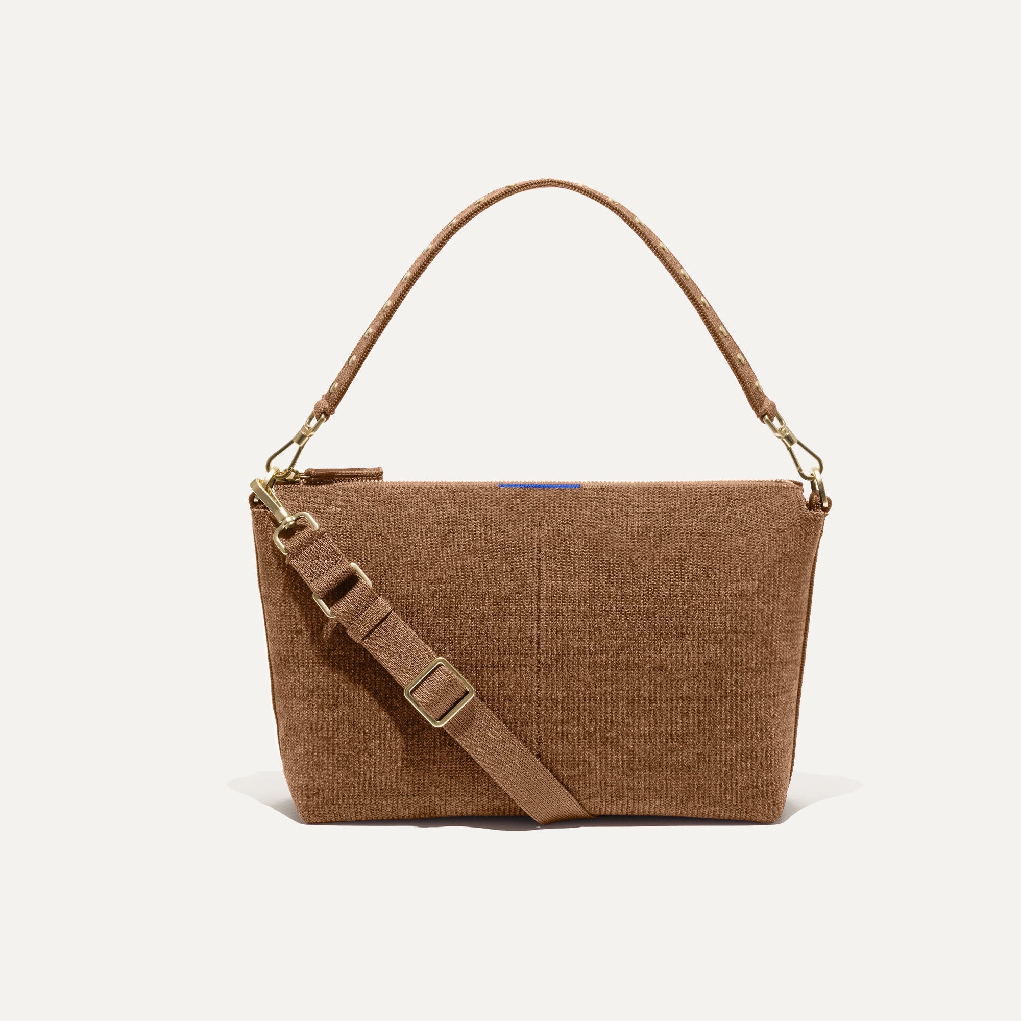 PLP | The Daily Crossbody in Revelvet™ Cinnamon shown from the front.