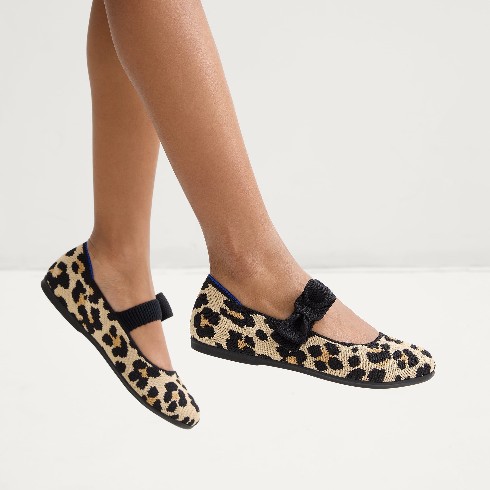 hover | Model wearing The Kids Tux Bow Mary Jane in Kitty Cat.