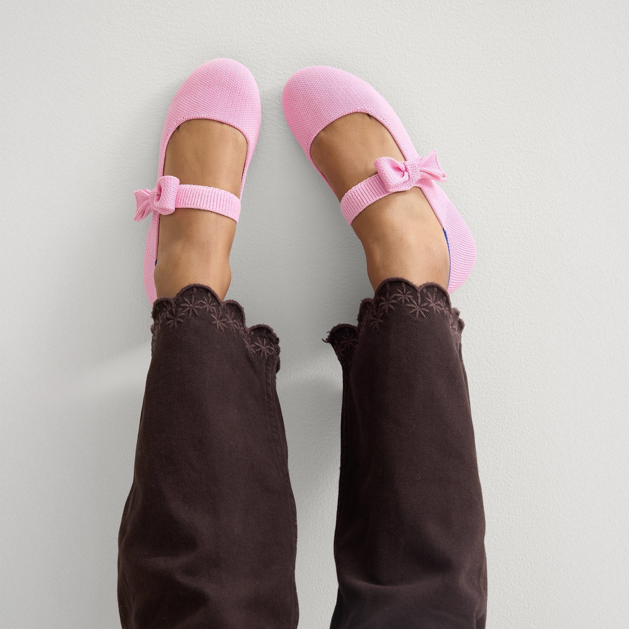 hover | Model wearing The Kids Tux Bow Mary Jane in Tutu.
