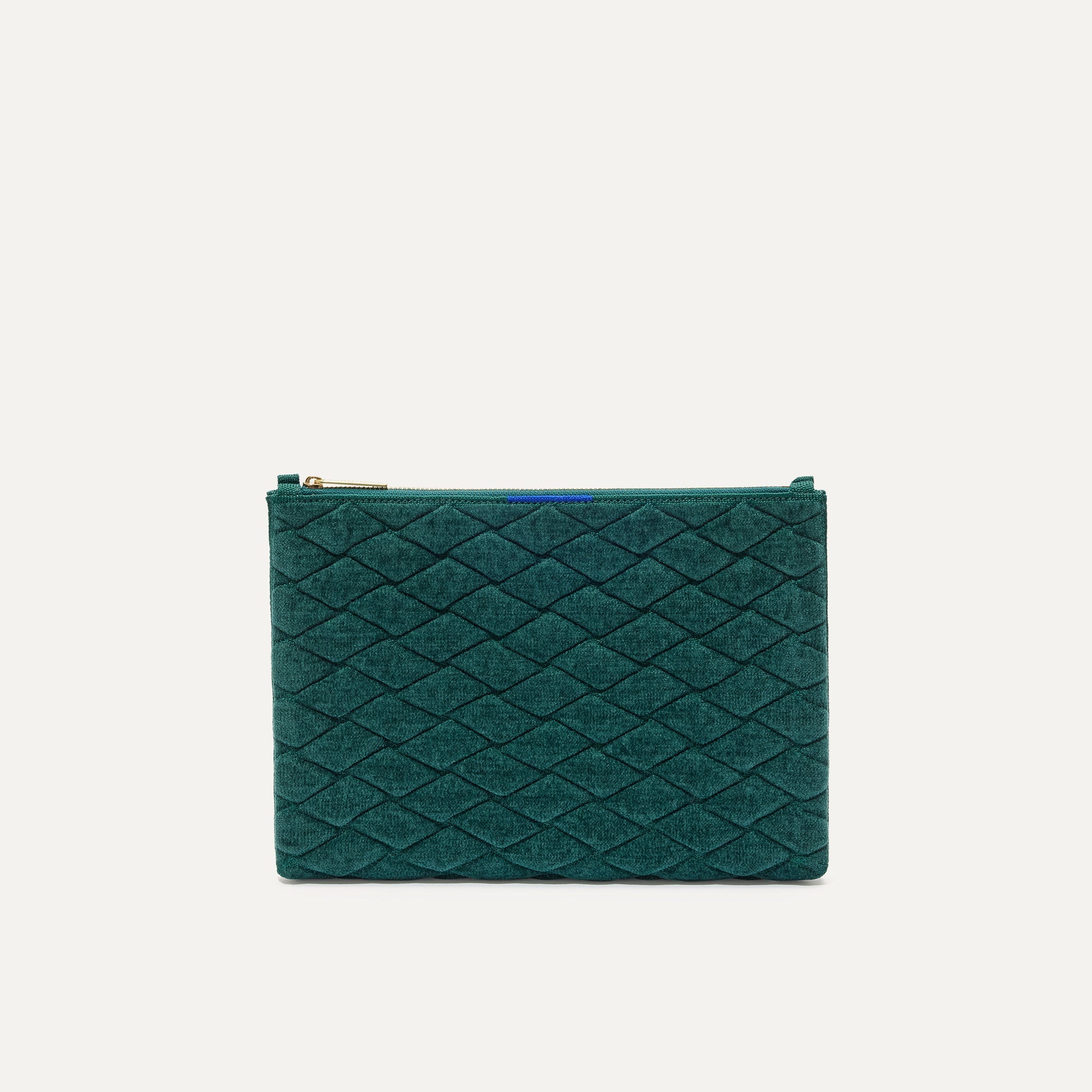 PLP |The ReVelvet™ Convertible Clutch in ReVelvet™ Everglade Quilt shown from the front.