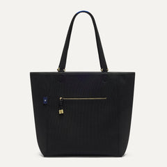 Overlay::Two looks in one! Just flip it inside out to wear the black side. | Alt::The Two-Way Tote in Sandbar shown from reversible side. 