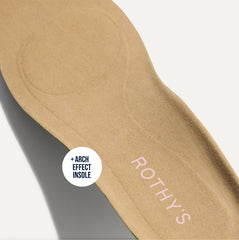 Close up of the Arch Effect Insole on The Daily Loafer in Red Rose. 