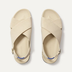 The Weekend Sandal in Coconut shown from the top.
