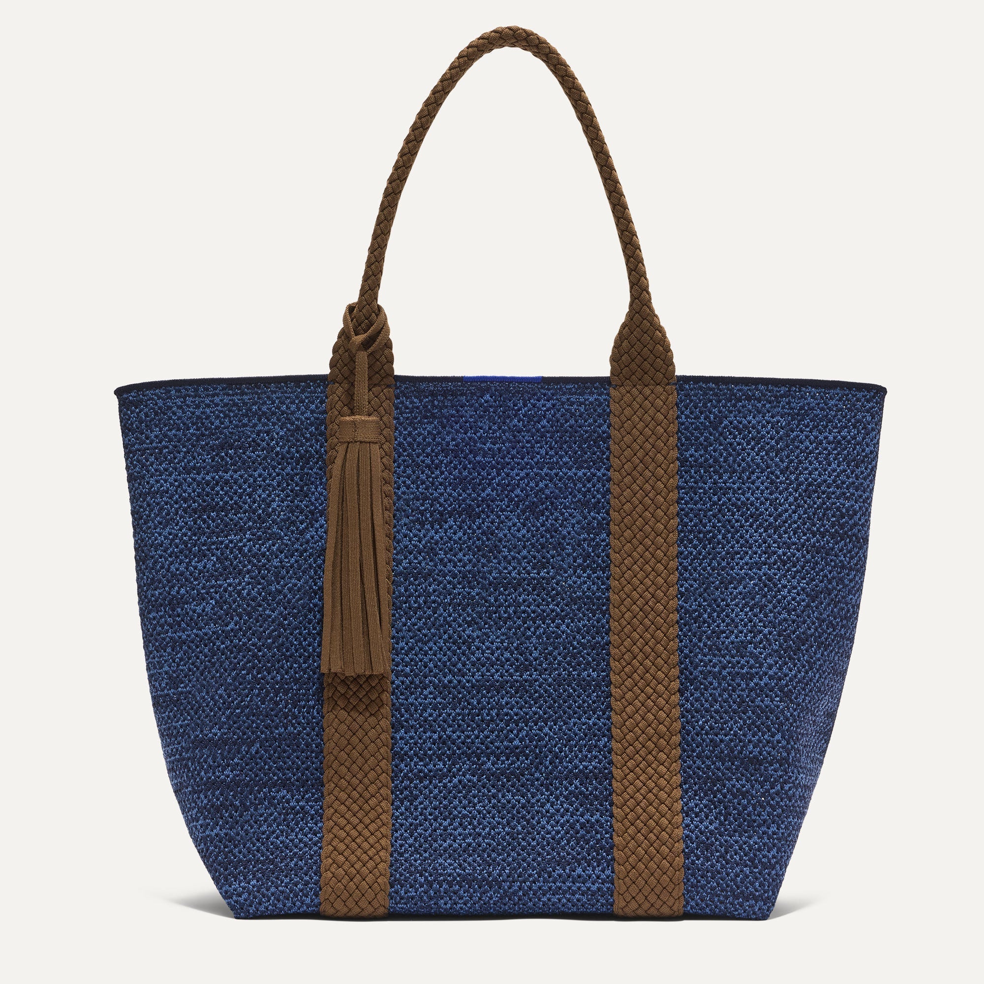 PLP |The Lightweight Tote in Dusk Open-Knit shown from the front. 