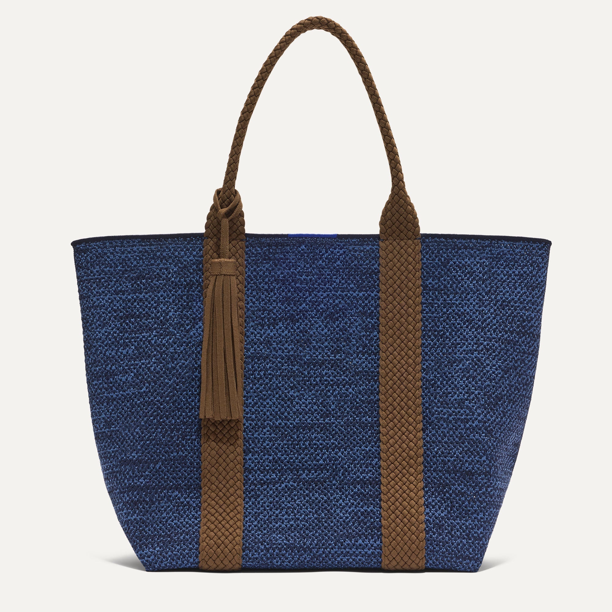 PLP |The Lightweight Tote in Dusk Open-Knit shown from the front. 