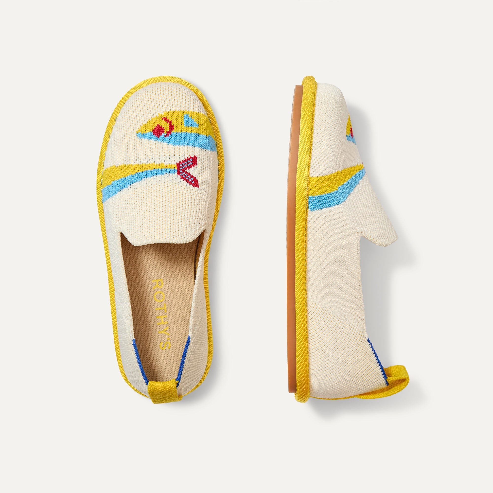 The Mini Loafer in Silly Sardine shown from the top.