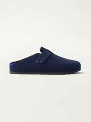 PLP | The Men's Clog in ReVelvet™ Deep Navy shown from the side. 
