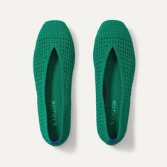 The Max Square Ballerina in Clover Mesh shown from the top.