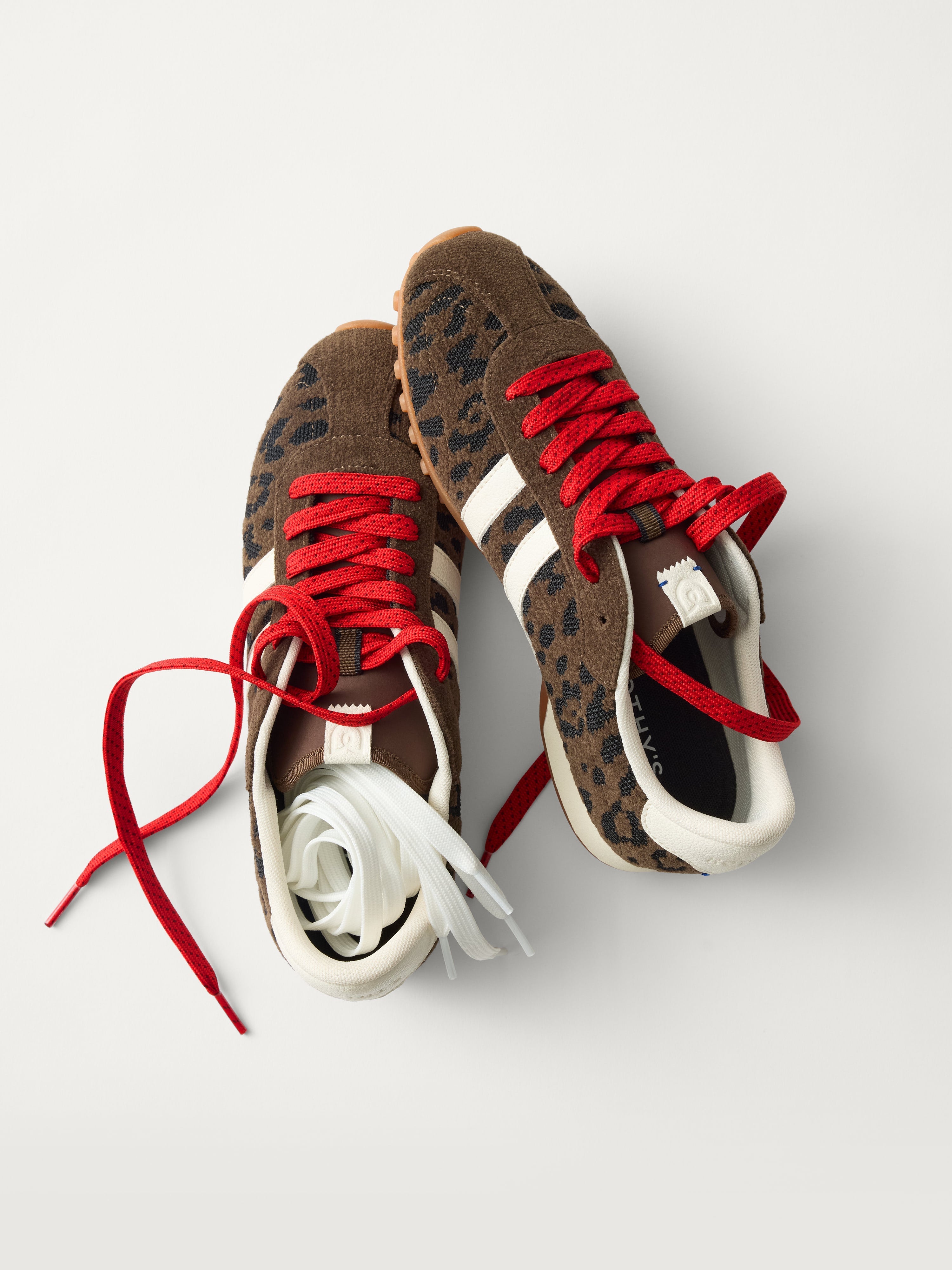 PLP |The Ivy Sneaker in ReVelvet Cheetah shown from the top. 