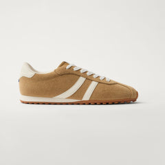 side | The Ivy Sneaker in ReVelvet Wren shown from the side.
