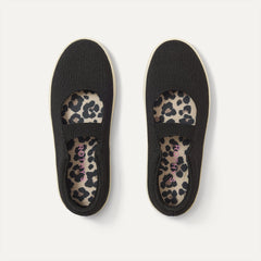 The Kids MJ Sneaker in Black shown from the top.