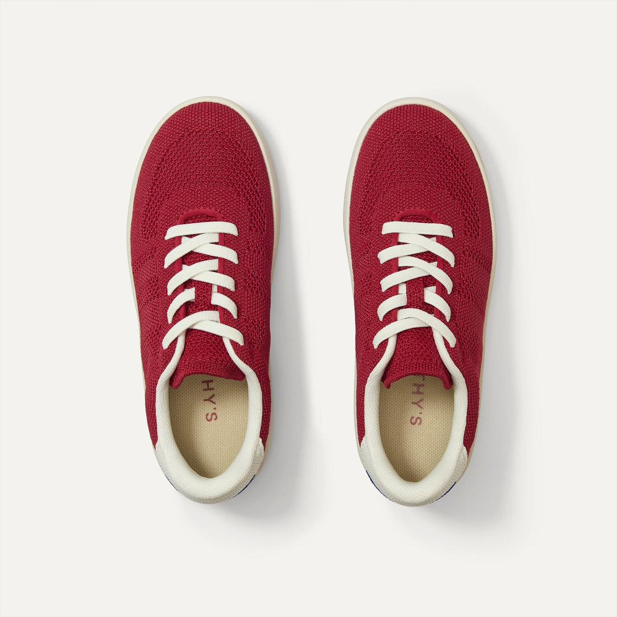 The Kids Stretch Sneaker in Firecracker shown from the top. 