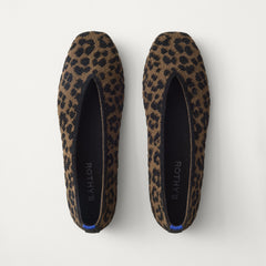 PDP |The Max Square Ballerina in ReVelvet Spotted Cat shown from the top.
