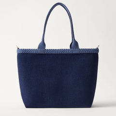 EXT | The Lightweight Zip Tote in ReVelvet Deep Navy shown from the front.